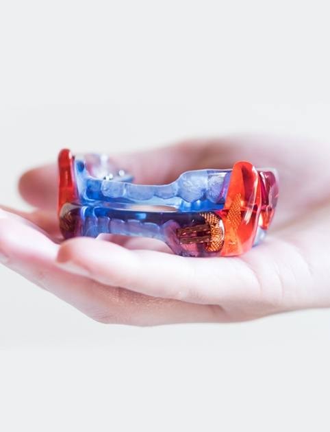 Oral appliance devices used for sleep apnea treatment